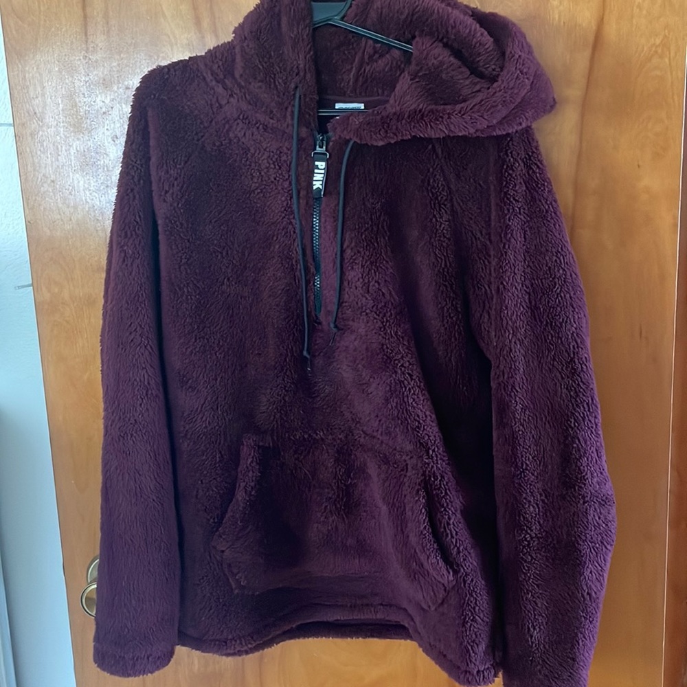 Hooded fleece PINK sweatshirt